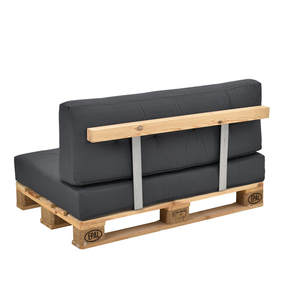 Cojín para respaldo Cojín de esquina Cojín para asiento para sofá de palets euro Cojines para palets Almohadilla para interior/exterior Almohadón Muebles + palet [en.casa]