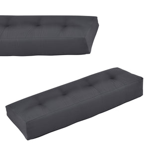Cojín para respaldo Cojín de esquina Cojín para asiento para sofá de palets euro Cojines para palets Almohadilla para interior/exterior Almohadón Muebles + palet [en.casa]