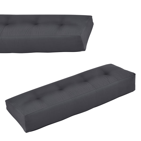 Cojín para respaldo Cojín de esquina Cojín para asiento para sofá de palets euro Cojines para palets Almohadilla para interior/exterior Almohadón Muebles + palet [en.casa]