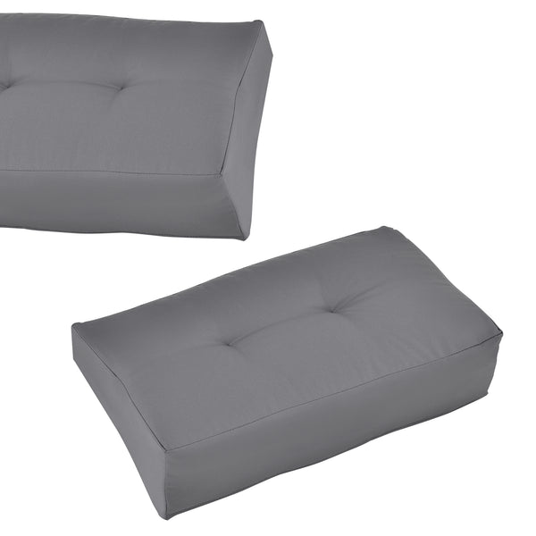 Cojín para respaldo Cojín de esquina Cojín para asiento para sofá de palets euro Cojines para palets Almohadilla para interior/exterior Almohadón Muebles + palet [en.casa]