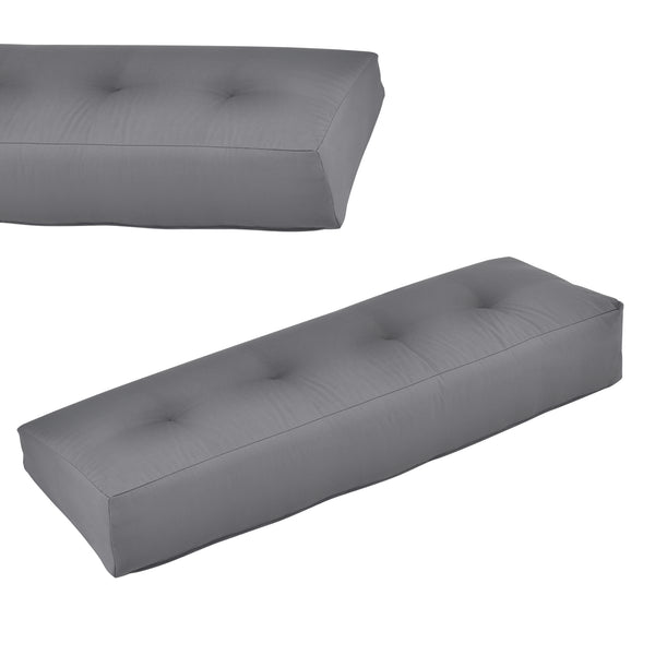 Cojín para respaldo Cojín de esquina Cojín para asiento para sofá de palets euro Cojines para palets Almohadilla para interior/exterior Almohadón Muebles + palet [en.casa]