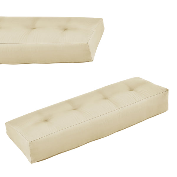 Cojín para respaldo Cojín de esquina Cojín para asiento para sofá de palets euro Cojines para palets Almohadilla para interior/exterior Almohadón Muebles + palet [en.casa]