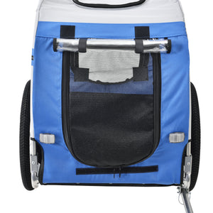 Remolque para bicicleta Máx. 26 kg Transporte de perros Resistente a la intemperie Amarillo/Azul pro.tec