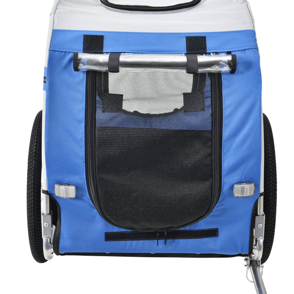Remolque para bicicleta Máx. 26 kg Transporte de perros Resistente a la intemperie Amarillo/Azul pro.tec