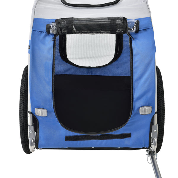 Remolque para bicicleta Máx. 26 kg Transporte de perros Resistente a la intemperie Amarillo/Azul pro.tec