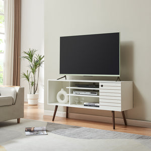 Mueble para TV Vare 130x40x66 cm blanco [en.casa] - premiumXL