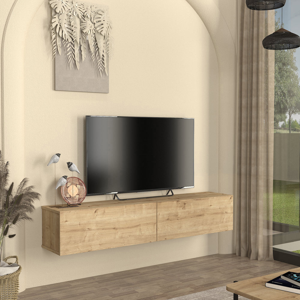 Mueble bajo de TV colgante Nolven [en.casa]