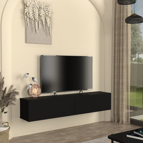 Mueble bajo de TV colgante Nolven [en.casa]