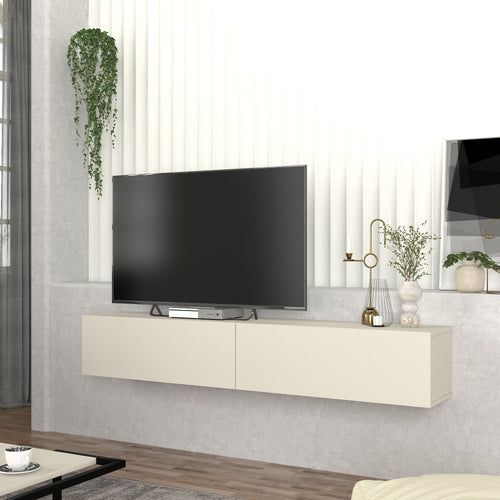 Mueble bajo de TV colgante Nolven [en.casa]