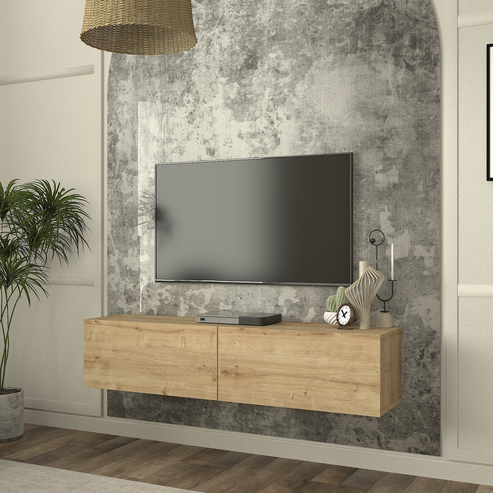 Mueble bajo de TV colgante Nolven [en.casa]