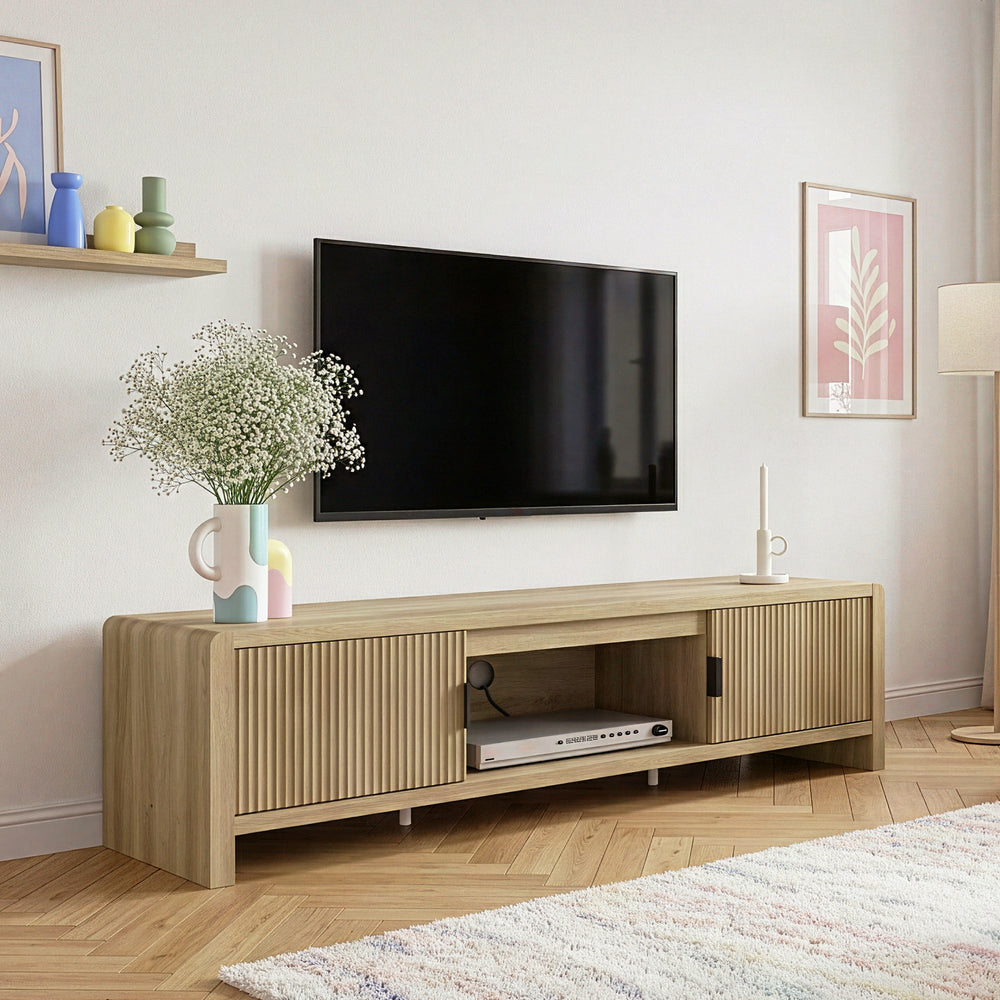 Mueble de televisión Lukkodso 150x40x40 cm [en.casa]