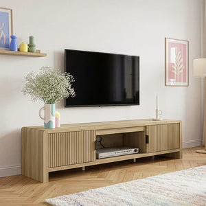 Mueble de televisión Lukkodso 150x40x40 cm [en.casa]