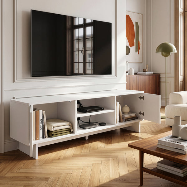 Mueble de televisión Katanshumn con 2 puertas 150x39x45 cm [en.casa]