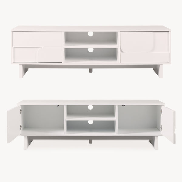 Mueble de televisión Katanshumn con 2 puertas 150x39x45 cm [en.casa]