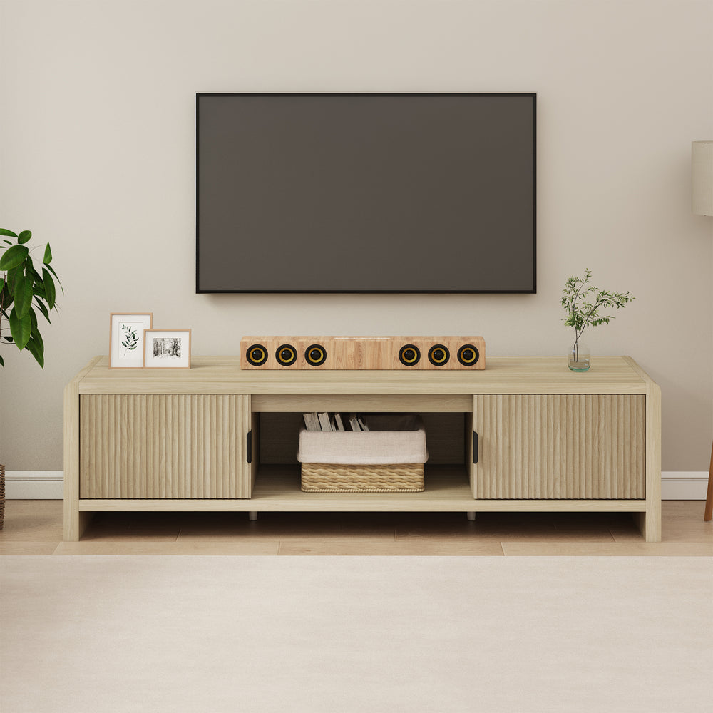 Mueble de televisión Lukkodso 150x40x40 cm [en.casa]