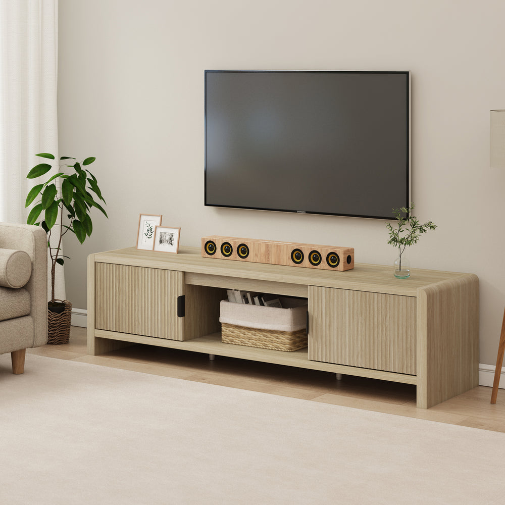 Mueble de televisión Lukkodso 150x40x40 cm [en.casa]