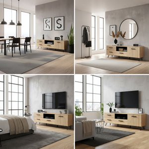 Mueble de televisión con tacos [en.casa]