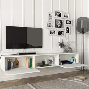Mueble de televisión Paltamo 180x31x29,5cm en varios colores [en.casa]