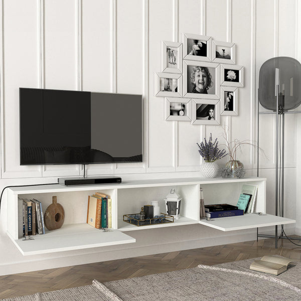 Mueble de televisión Paltamo 180x31x29,5cm en varios colores [en.casa]