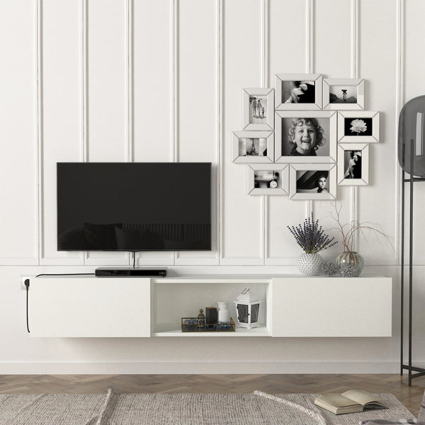 Mueble de televisión Paltamo 180x31x29,5cm en varios colores [en.casa]