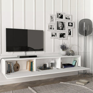 Mueble de televisión Vihti 180x31x29,5cm en varios colores [en.casa]