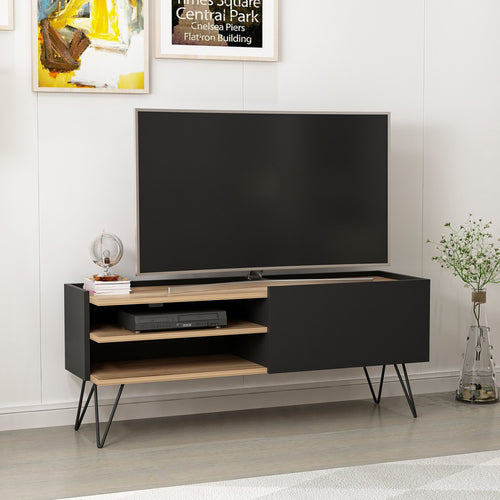 Mesa de televisión Dronninglund negro [en.casa] - premiumXL