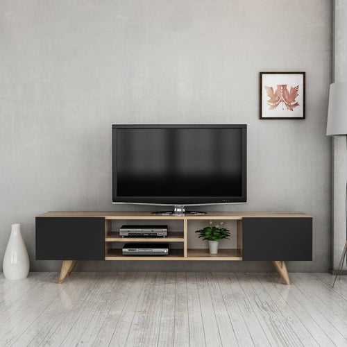 Mesa de televisión Assens 40 x 160 x 31 cm en varios colores [en.casa] - premiumXL