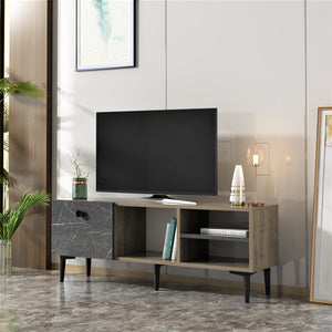Mesa de televisión Nannestad 45x120x30 cm en varios colores [en.casa]