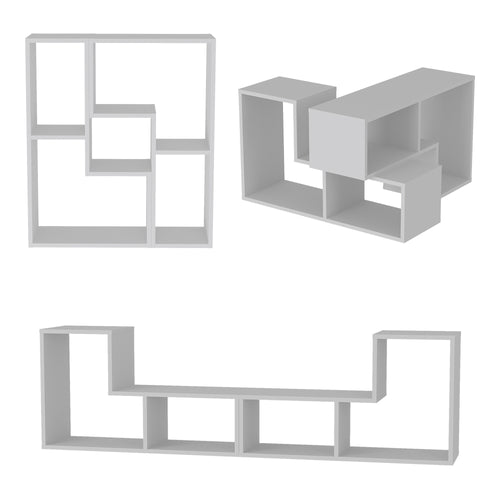 Conjunto de muebles modulares Hustersurd de 2 piezas [en.casa]
