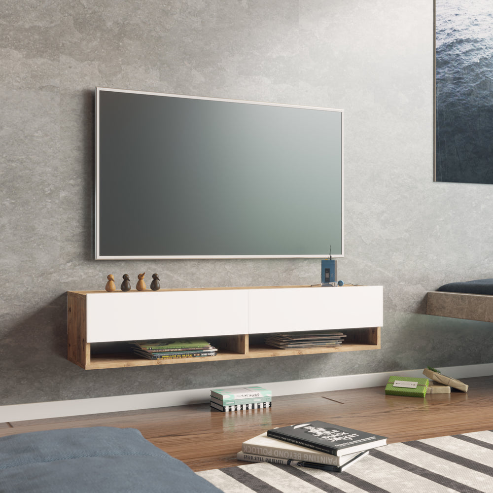 Mesa de televisión Laitila en varios tamaños y colores [en.casa] - premiumXL