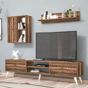 Set de mesa para televisión Leka de 3 piezas en varios colores [en.casa]
