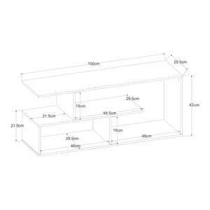 Mesa de televisión Anän 100x30x42 cm [en.casa]