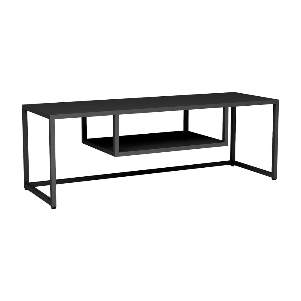 Mesa de televisión Isokyrö metal 120x40x40 cm [en.casa]
