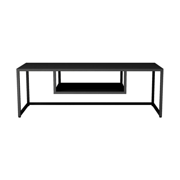 Mesa de televisión Isokyrö metal 120x40x40 cm [en.casa]