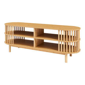 Mesa de televisión Jarvenpaa Bambú [en.casa]