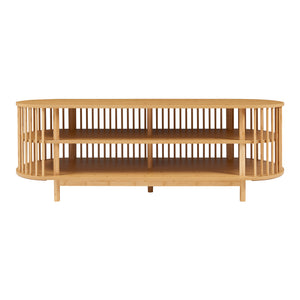 Mesa de televisión Jarvenpaa Bambú [en.casa]