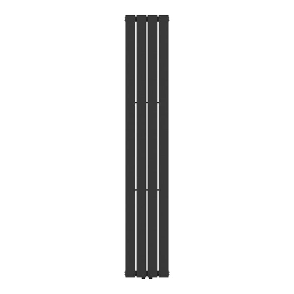Radiador de diseño Nore Negro 180x30cm Monocapa 598W [neu.haus]