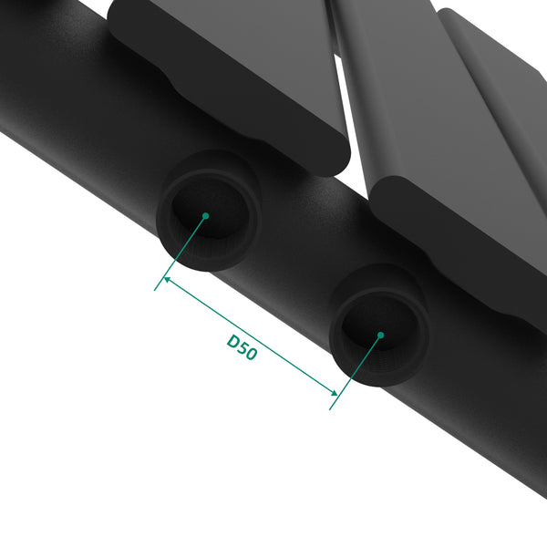 Radiador de diseño Nore Negro 60x30cm Monocapa 249W [neu.haus]