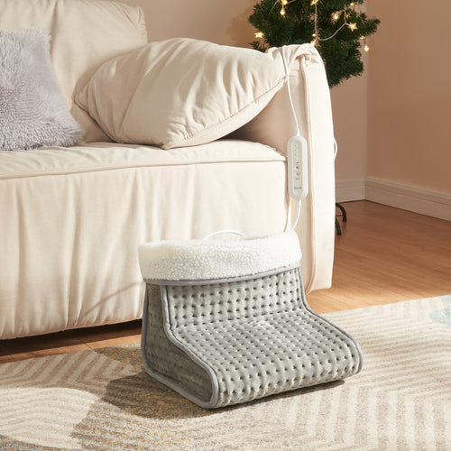 Calentador de pies eléctrico Bari 100W Gris [en.casa]