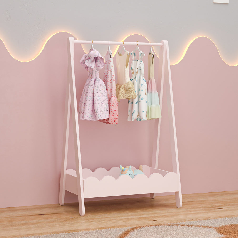 Perchero infantil Vestnes 99x66x38 cm Cotton Candy [en.casa]