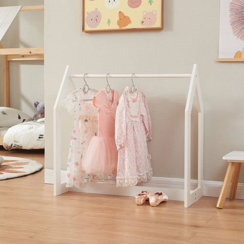 Perchero Værløse 78x75x35cm blanco [en.casa] - premiumXL