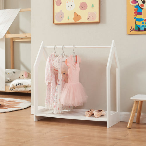 Perchero Langeskov 78x75x35cm blanco [en.casa] - premiumXL