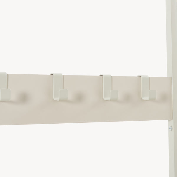 Perchero Napinerg con espejo y zapatero 185x98x34 cm [en.casa]