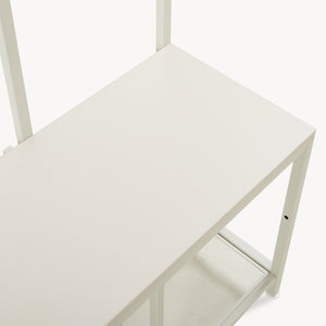 Perchero Napinerg con espejo y zapatero 185x98x34 cm [en.casa]