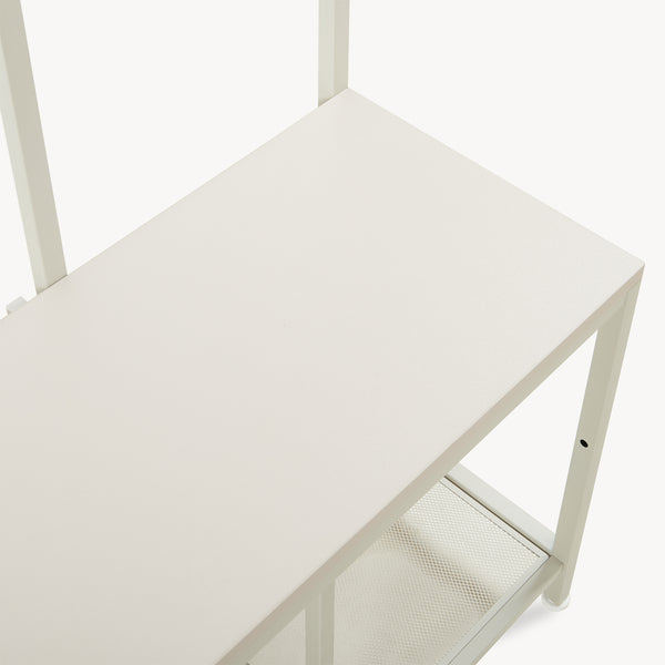 Perchero Napinerg con espejo y zapatero 185x98x34 cm [en.casa]