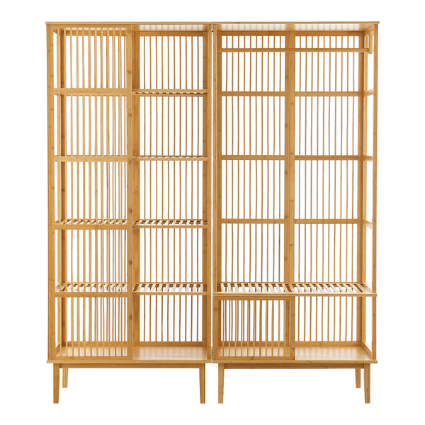 Conjunto de vestuario de estantería independiente Trundholm + perchero Vemb [en.casa]