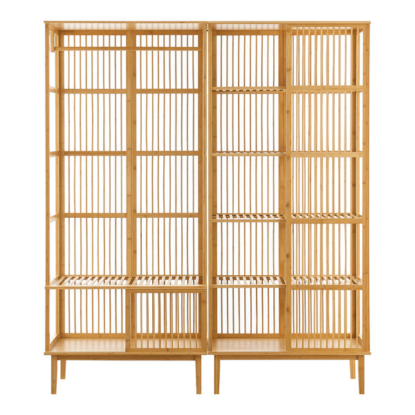 Conjunto de vestuario de estantería independiente Trundholm + perchero Vemb [en.casa]