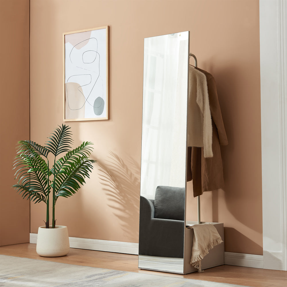 Espejo de vestidor 2 en 1 Saden 165x40x51 cm [en.casa]