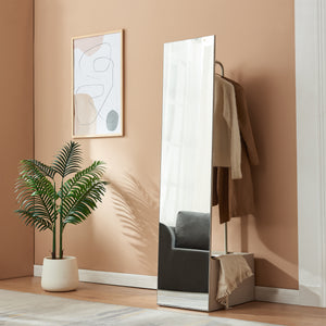 Espejo de vestidor 2 en 1 Saden 165x40x51 cm [en.casa]