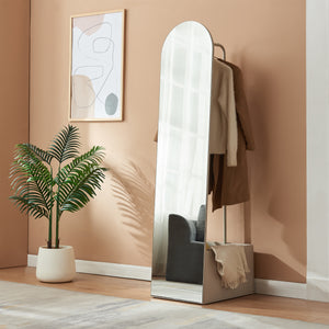 Espejo de vestidor 2 en 1 Kuonta 165x40x51 cm [en.casa]